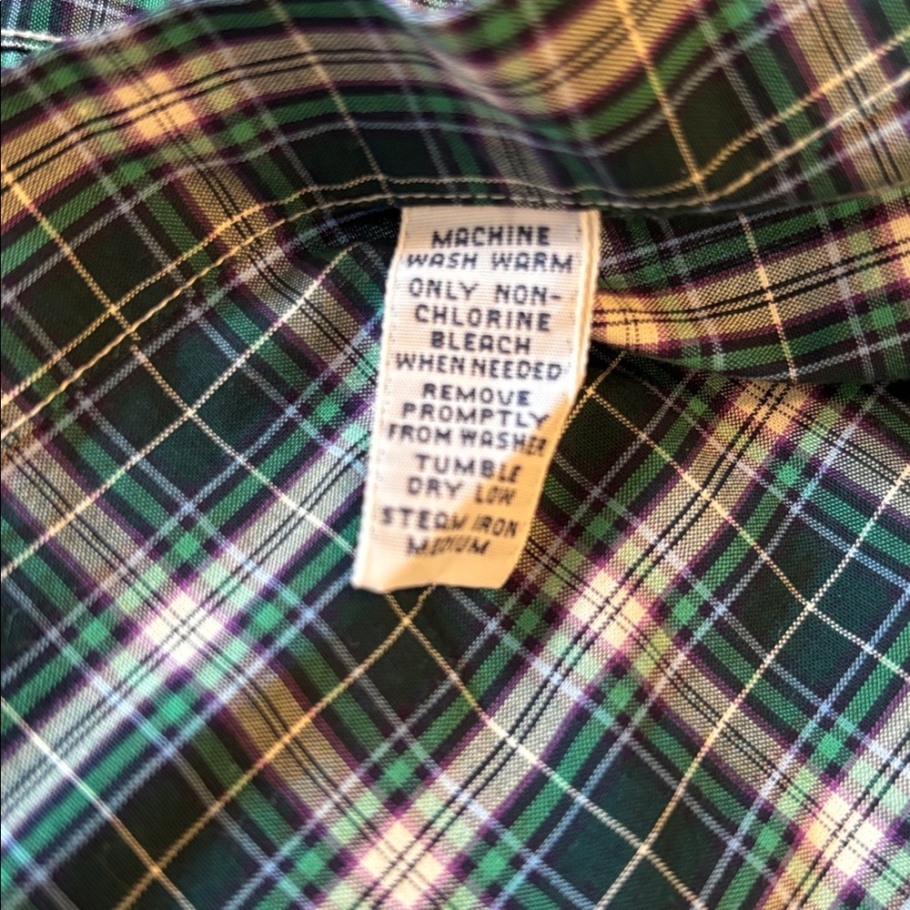 Ralph Lauren “Custom Fit” Blue Plaid Button Down Mens Shirt Size XL NWT New - Picture 9 of 15